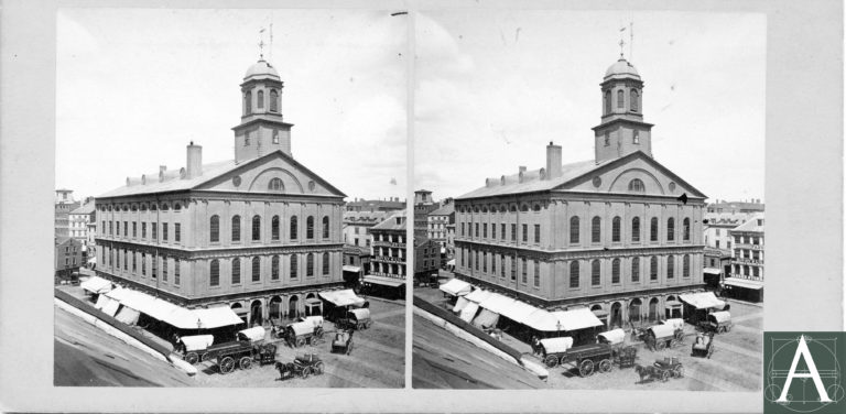 1741-42 - Boston, MA - Dock Square - Faneuil Hall | Archipedia New England