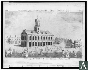 1741-42 - Boston, MA - Dock Square - Faneuil Hall | Archipedia New England